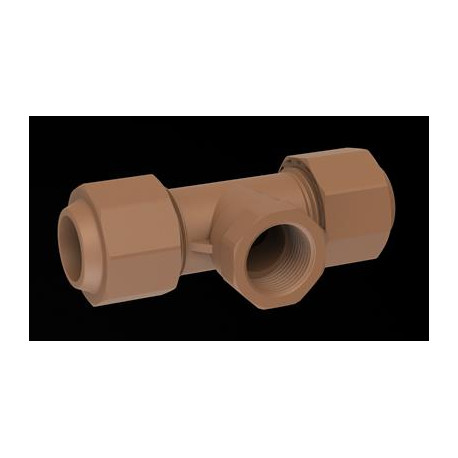 Unitwist Female Tee Cxfi 22mm X 3/4"