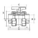 PVC Double Union Ball Valve Solvent Weld