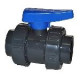 PVC Double Union Ball Valve Threaded