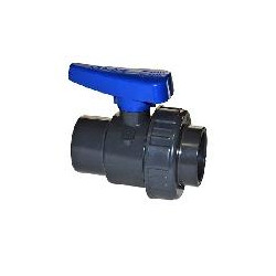 PVC Single Union Ball Valve Solvent Weld