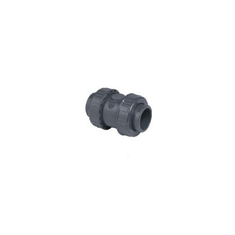 PVC Double Union Check Valve Solvent Weld