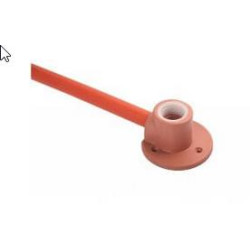 PVC Stand Pipe + Wall Plate 15mm