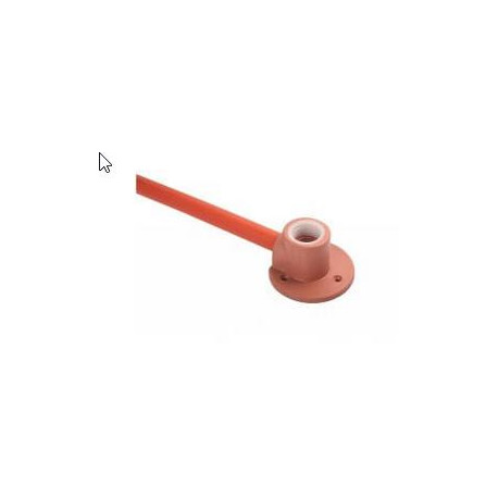 PVC Stand Pipe + Wall Plate 15mm
