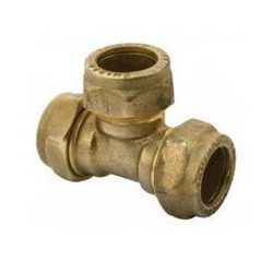 Brass Tee Equal CxCxC 15mm SABS