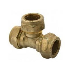 Brass Tee Equal CxCxC 22mm SABS