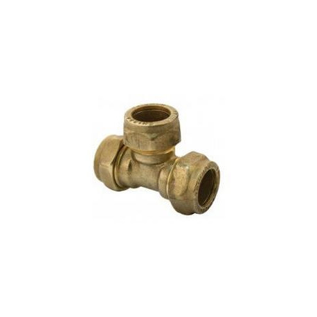Brass Tee Equal CxCxC 22mm SABS
