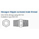 Stainless Steel Hex Nipple