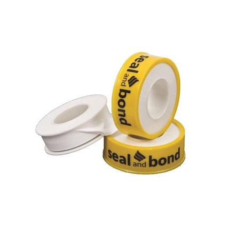 Seal & Bond Ptfe Tape 12mm X 12M X 0.1mm Yellow