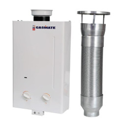 Kwikot 5l Gasmate Gas Geyser - Includes installation kit (Adaptor, cowel, bracket