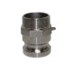 Cam Lock F 2 1/2" M/Ad X Mt Stainless Steel
