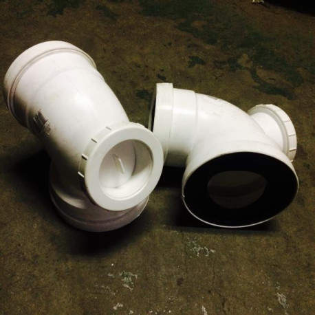 PVC 110MM SV BENT PAN COLLAR & SEAL IE