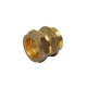 Brass Coupler Straight CxMI 15mm X 1/2" - Cobra