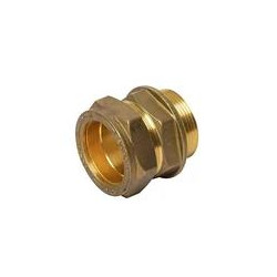 Brass Coupler Straight CxMI 15mm X 1/2" - Cobra