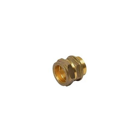 Brass Coupler Straight CxMI 15mm X 1/2" - Cobra