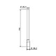 Cobra Straight Flushpipe for Junior Flushmaster