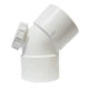 PVC Bend SV 50x45deg IE RDP