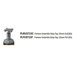 Stop Tap Fortem Undertile 15mm FxF each