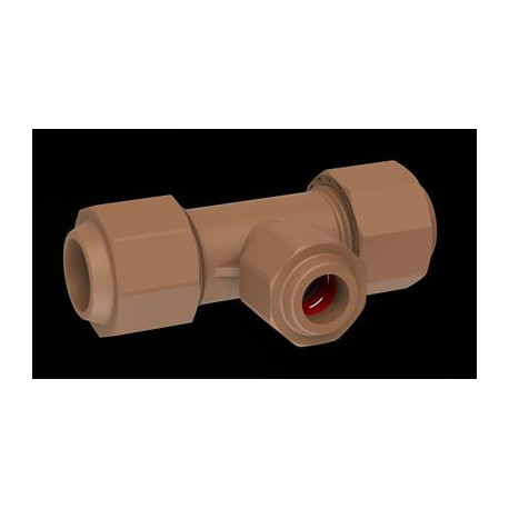 Unitwist Reducing Tee Cxcxc 22mm X 15mm