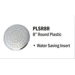 Shower Rose 8"  Round Plastic - Swash